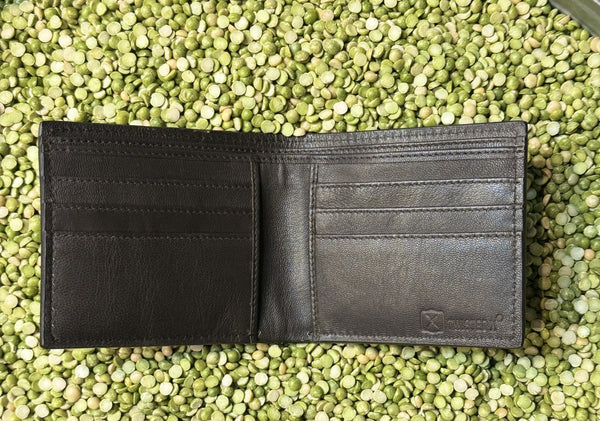 Men's Bifold Tooled Basket Weave Money Clip Wallet