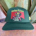 Men's Sendero hunter green and yellow Cowboy Killers boxing cactus embroidered cap — Blair's Western Wear Marble Falls TX
