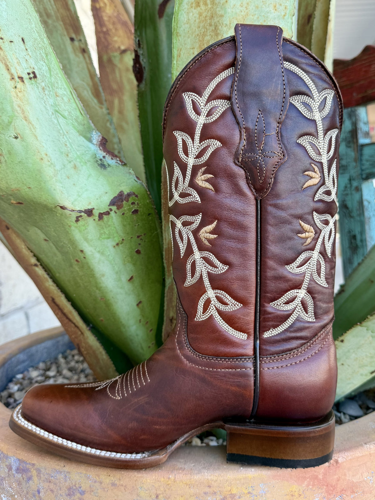 Women's Circle G Cognac Embroidered Western Boots
