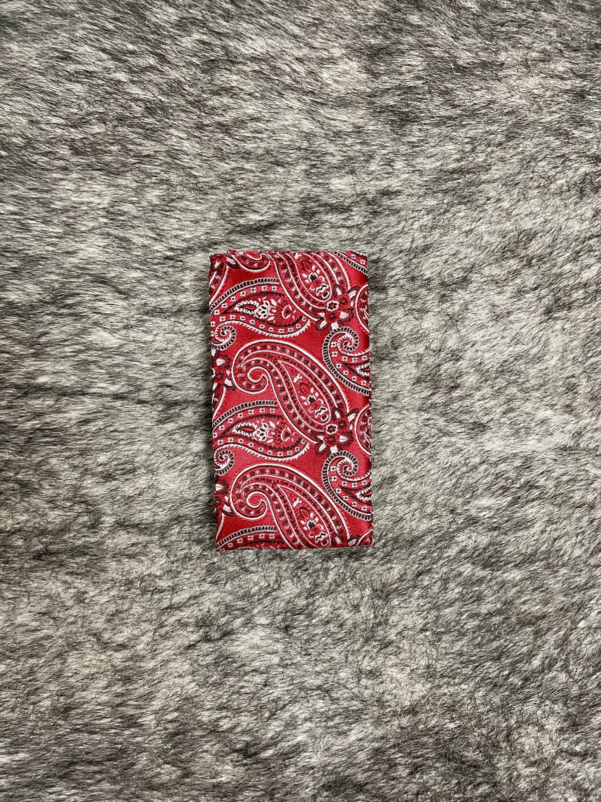 Men's Red Paisley Necktie