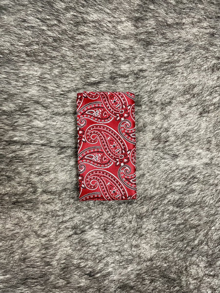 Men's Red Paisley Necktie
