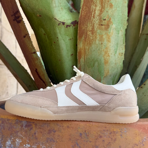Women's Steve Madden Verd Tan Cream Retro Sneaker