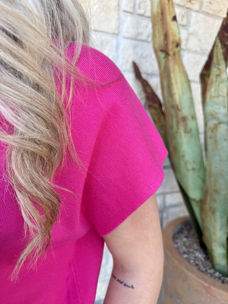 Ladies Hot Pink Knit - SG8414P