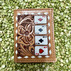 Men’s bifold wallet with poker dice design — Blair's Western Wear Marble Falls TX