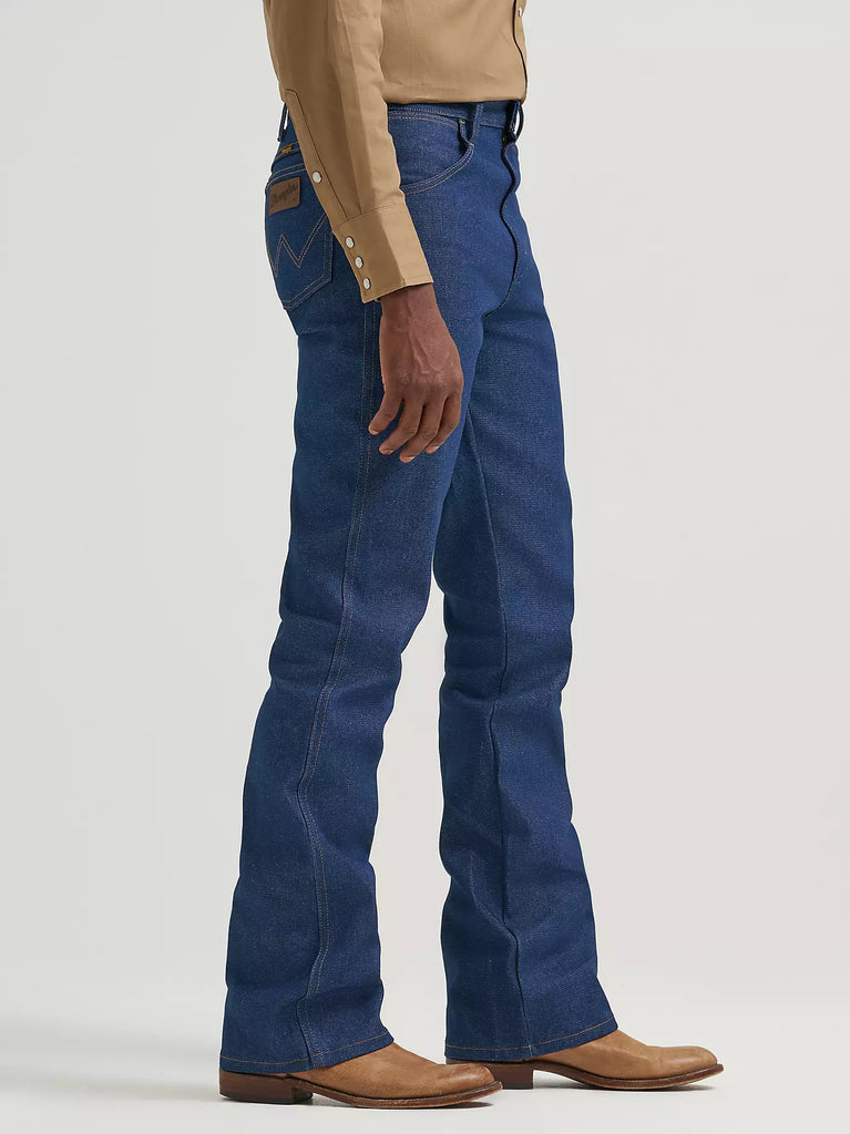 Wrangler Men's Cowboy Cut Boot Regular Fit Rigid Jeans, W35 L34, Navy