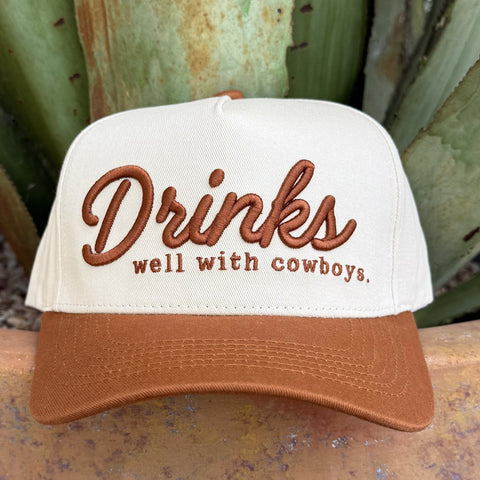 Women's Drinks With Cowboys Cap