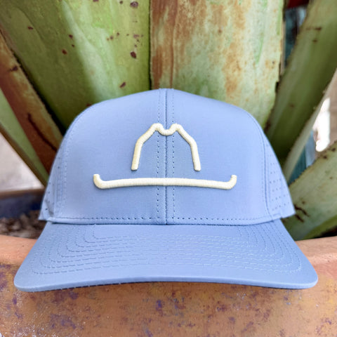 Men's Vaquero light blue performance embroidered cap — Blair's Western Wear Marble Falls TX