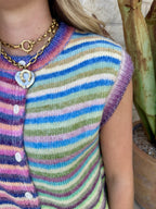 Women's Stripe Sweater Vest