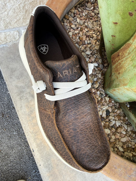 Men's Ariat Brown Elephant Hilo Tie Shoe