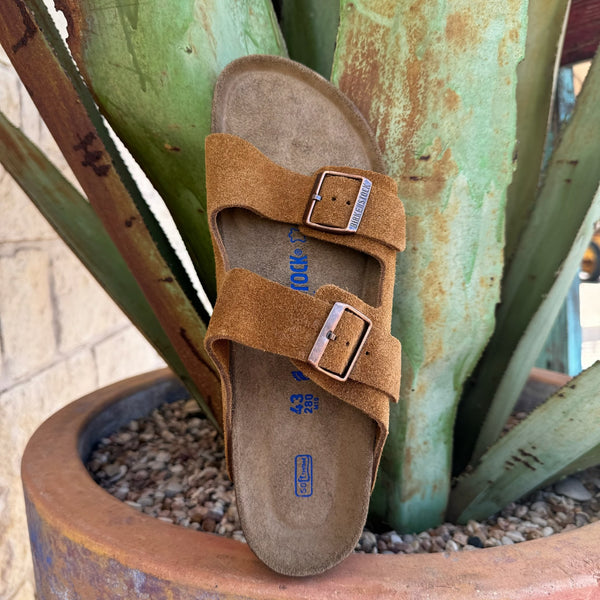 Birkenstock Arizona Mink Soft Suede Sandal
