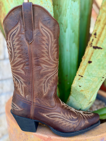 Collins Embroidered Western Boot