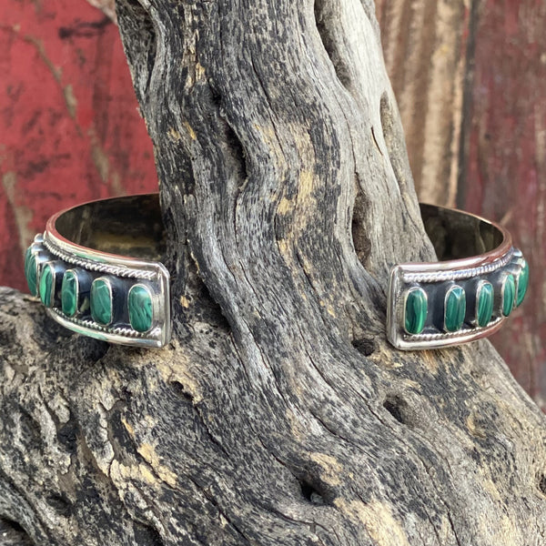 Green Turquoise Cuff Bracelet  - 49403 - BLAIR'S Western Wear located in Marble Falls TX