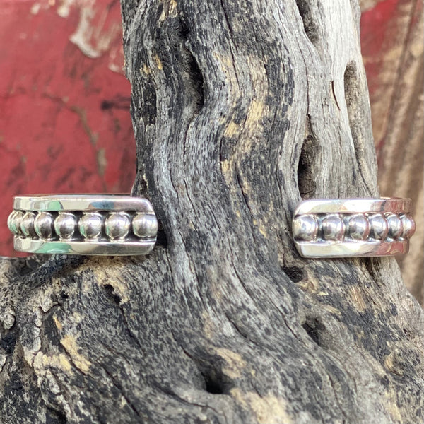 Silver Ball Cuff Bracelet - T404X - BLAIR'S Western Wear located in Marble Falls TX