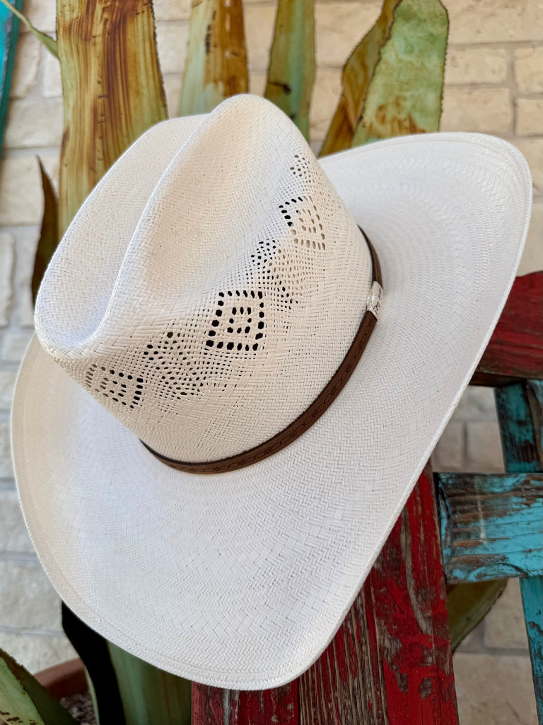 Cedar Trail Airway 4.25 Vented Shantung Straw Hat