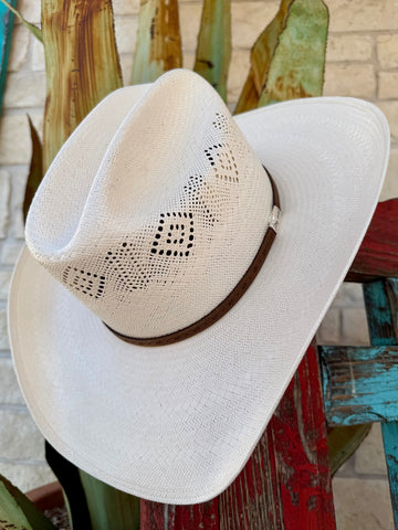 Cedar Trail Airway 4.25 Vented Shantung Straw Hat