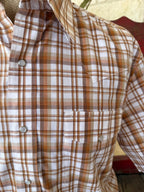 Men's Wrangler Plaid Snap Short Sleeve Shirt