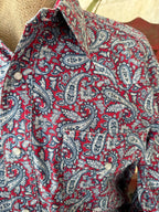 Men's Roper Paisley Pearl Snap Long Sleeve Western Shirt