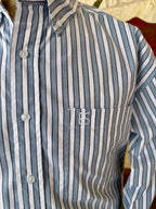 Men's Panhandle Slim Light Blue Stripe Long Sleeve Shirt
