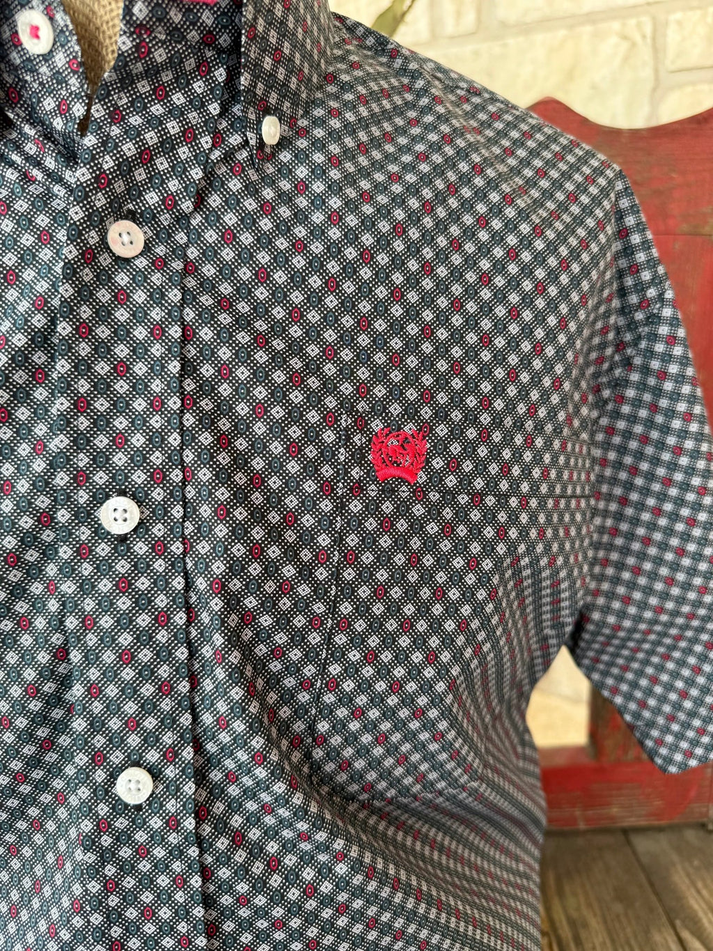 Men's Cinch Short Sleeve Western Shirt
