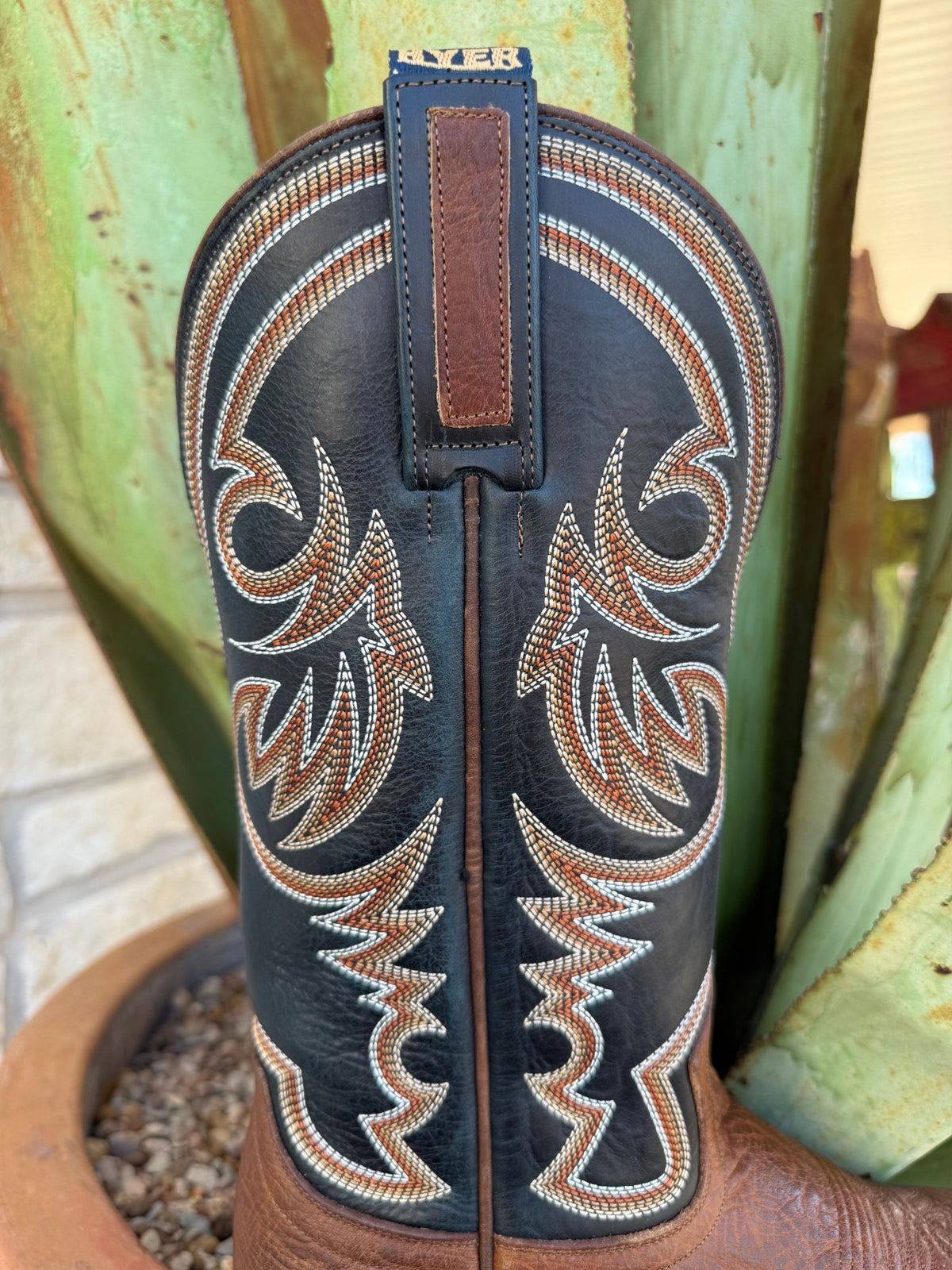Men's Full-Grain Leather Square Toe Western Boot