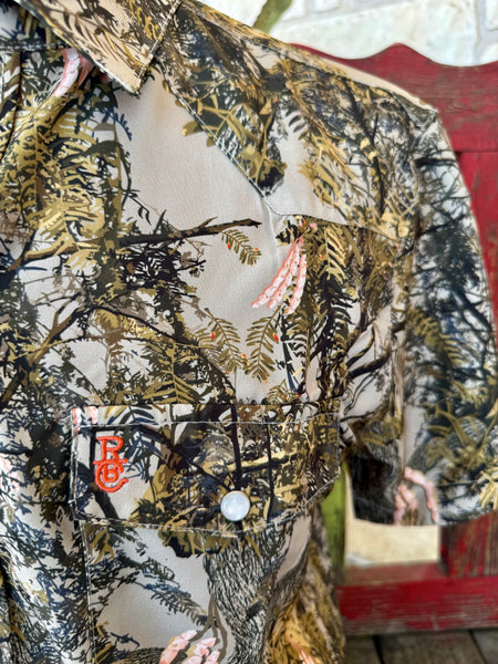 Men's Mesquite Camo Pearl Snap Short Sleeve Shirt