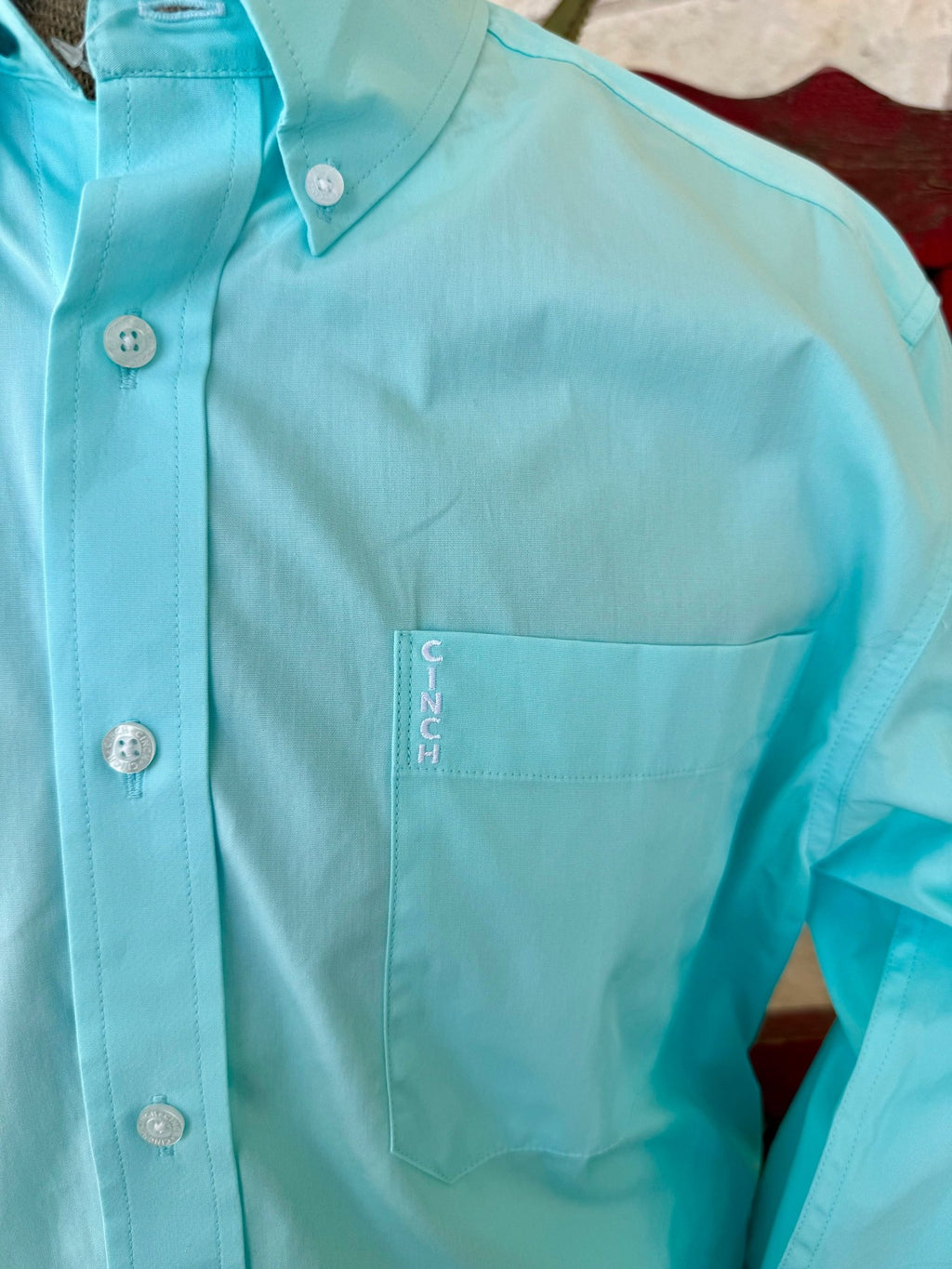 Men's Solid Button-Down Long Sleeve Shirt
