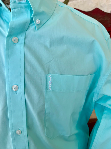 Men's Solid Button-Down Long Sleeve Shirt