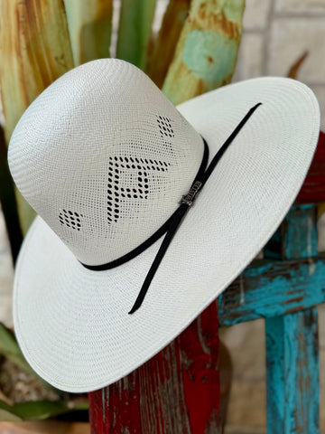 30X Shantung Open Crown Straw Hat
