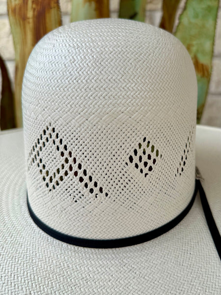 30X Shantung Open Crown Straw Hat