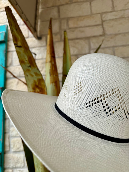 30X Shantung Open Crown Straw Hat