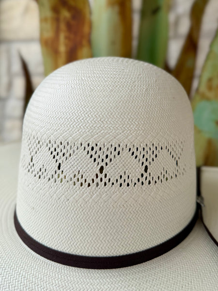 30X Open Crown Straw Cowboy Hat