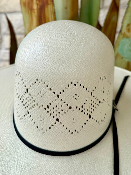 10X Open Crown Straw Cowboy Hat