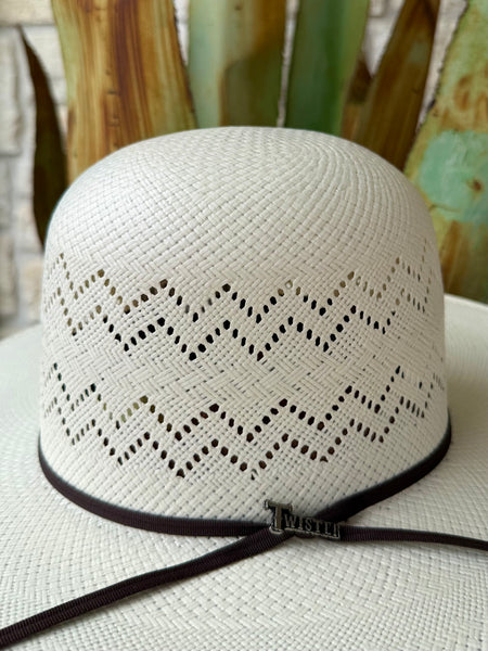 30X Shantung Open Crown Straw Hat