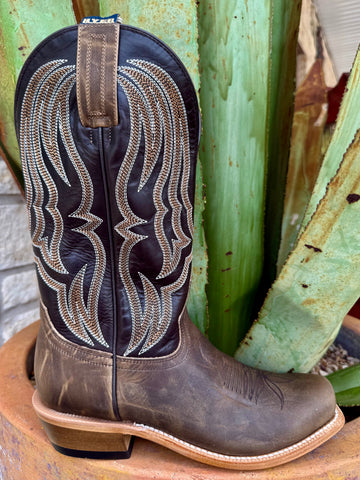 Men's Distressed Leather Cutter Toe Western Boot