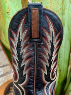 Men's Roughout Wide Square Toe Western Roper Boot