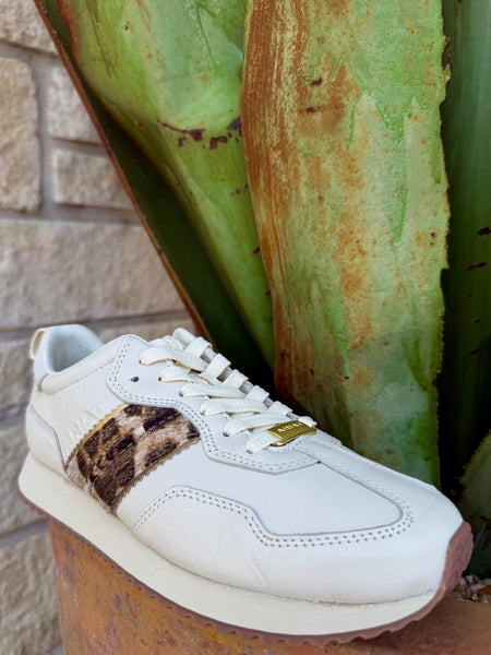 Women's Ranch Runner Leopard Hair-On-Hide Sneaker
