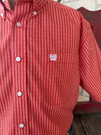 Men's Short Sleeve Print Button-Down Shirt