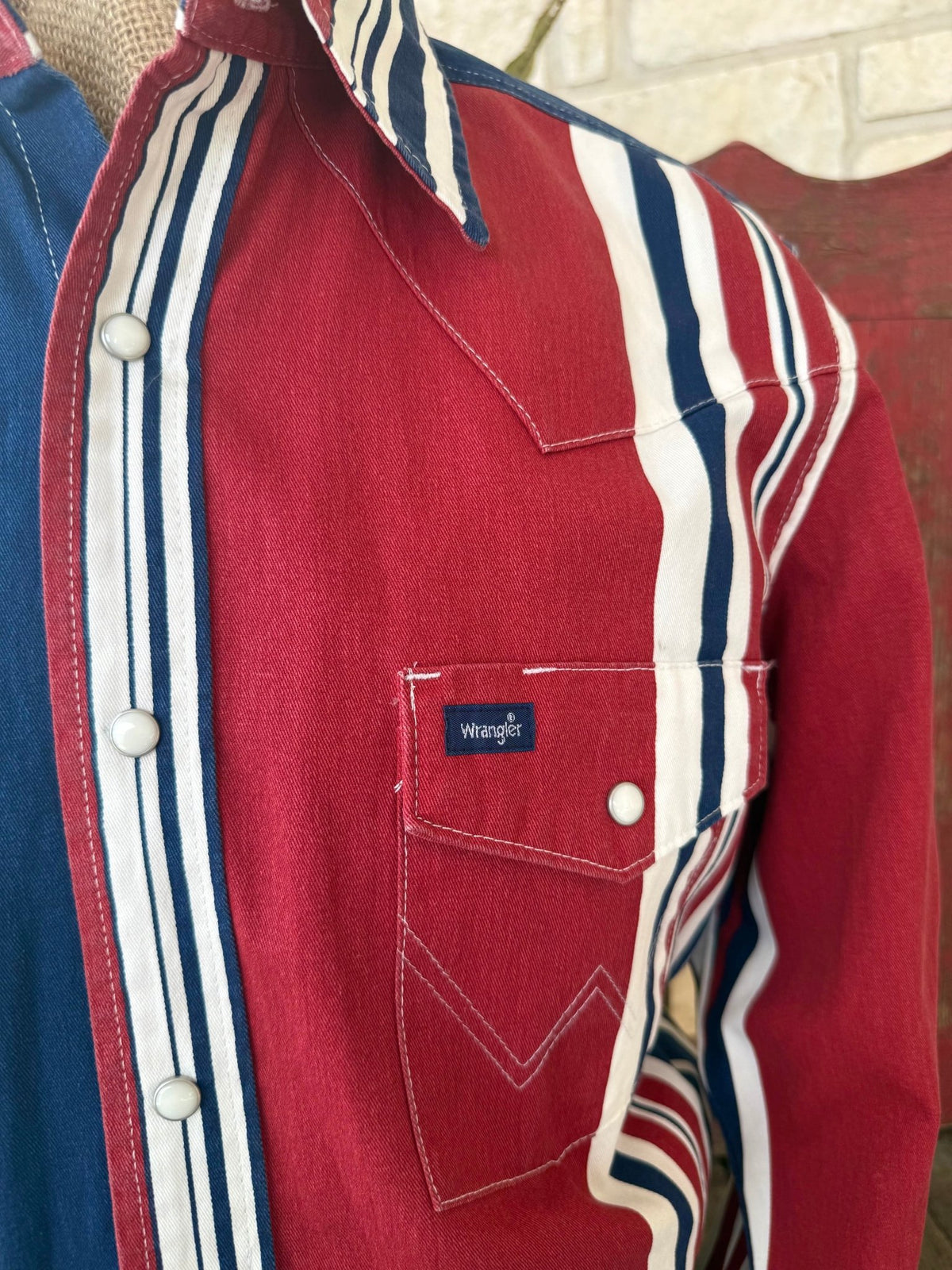 Men's Wrangler Brushpopper Long Sleeve Snap Shirt