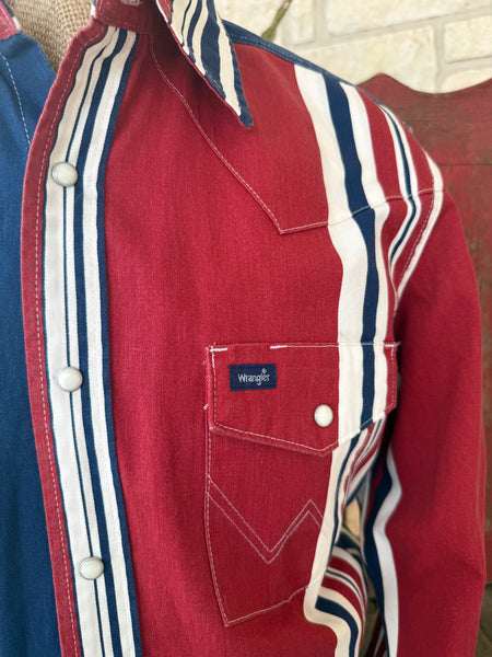 Men's Wrangler Brushpopper Long Sleeve Snap Shirt