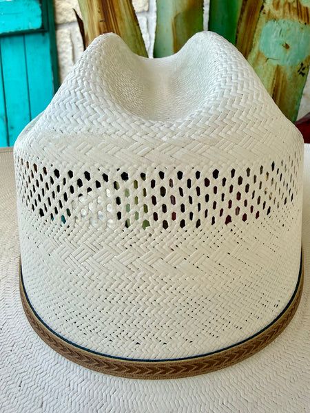 Arapaho 4.25 Airway Vented Shantung Straw Hat