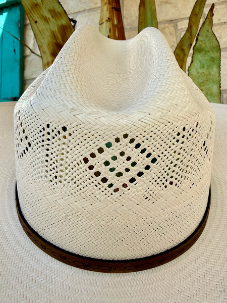 Cedar Trail Airway 4.25 Vented Shantung Straw Hat