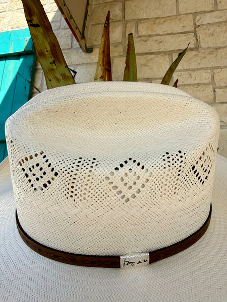 Cedar Trail Airway 4.25 Vented Shantung Straw Hat