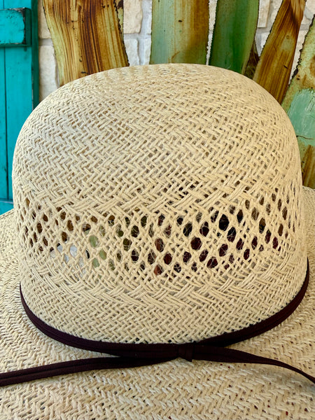 Open Crown 4.5 Wide Brim Jute Straw Hat