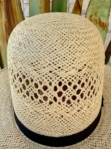 Open Crown 3.5 Brim Jute Straw Hat