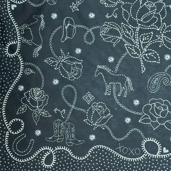 Wild Rag - BW CHAINSTITCH