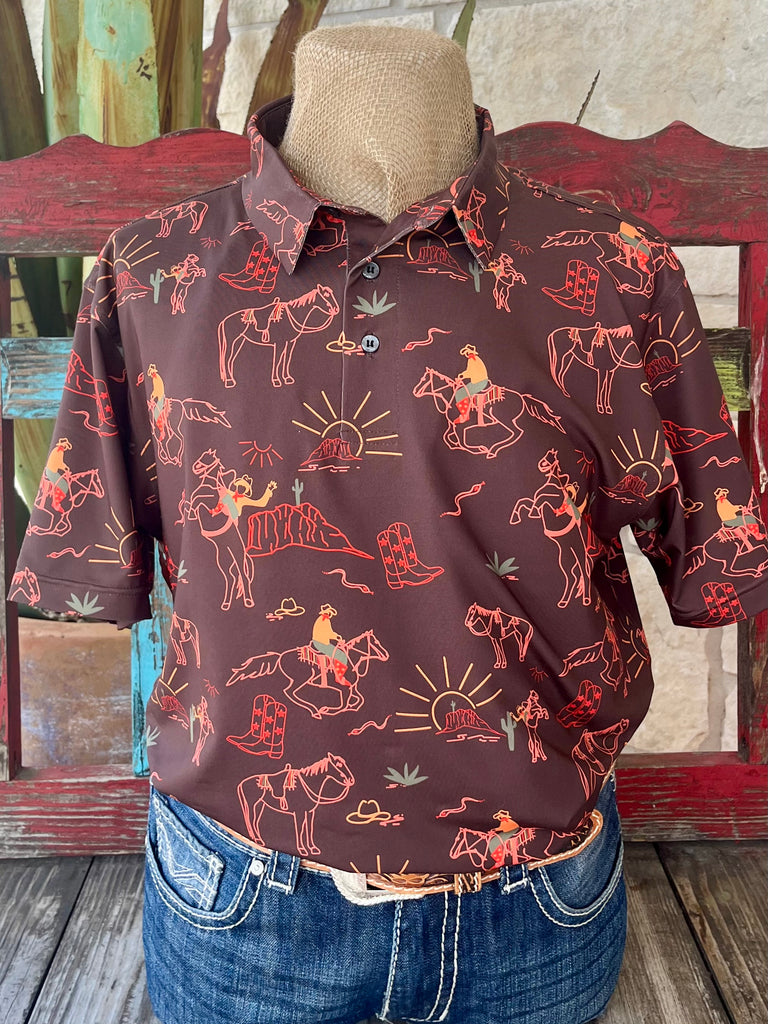 Men's Raised By Coyote - RED ROCK RIDER