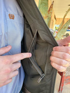 Men's Olive Softshell Full-Zip Vest