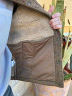 Men's Cub Brown Sherpa-Lined Vest