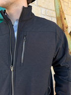 Men's Heather Black Camo Concealed Carry Jacket