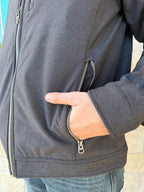 Men's Heather Black Camo Concealed Carry Jacket